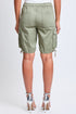 Women's High Rise Long Cargo Shorts