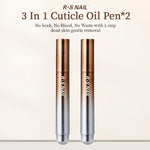 RSNAIL 3-in-1 Cuticle Oil Pen with Ceramic Nail Pusher for Hangnails Dry & Damaged Nails -Nail Care Pen for Repair & Nourishment