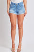 Women's Raw Edge Cuff Denim Short