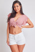 Women's Raw Edge Cuff Denim Short