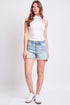 Women's High Rise Fray Hem Shorts