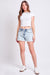 Women's High Rise Fray Hem Shorts