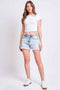 Women's High Rise Fray Hem Shorts