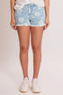 Women's Floral Printed Fray Hem Shorts