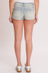 Low Rise 2 Button Slanted Pocket Denim Shorts