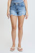 Women's Luxe High Rise Shorts with Lace Up Detail