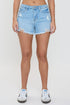 Women's Luxe Fray Hem Shorts with Studded Hearts