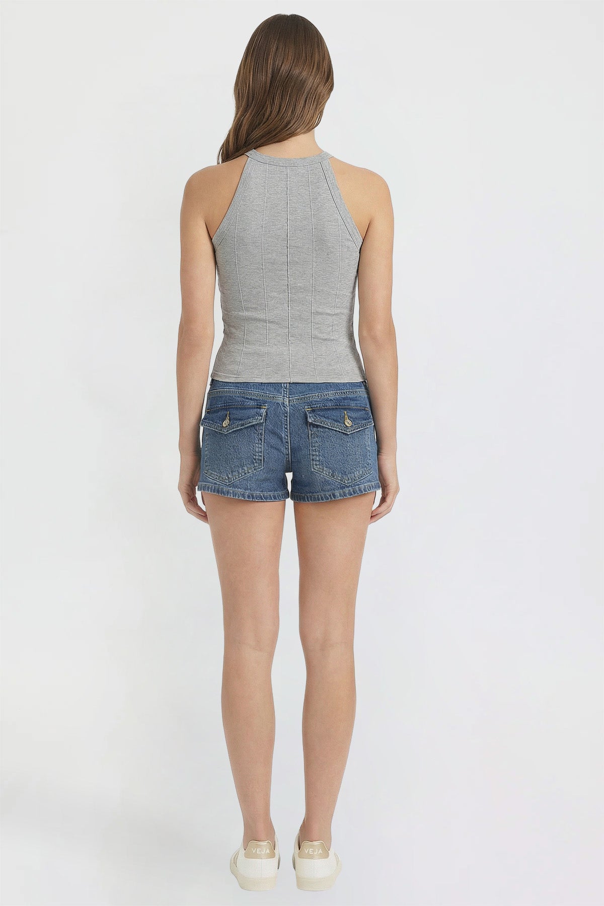 Women's Low Rise 90's Flap Pockets Shorts
