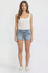 Women's Low Rise 90's Flap Pockets Shorts