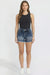 Women's Luxe Americana Star Patch Denim Shorts