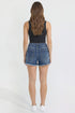 Women's Luxe Americana Star Patch Denim Shorts
