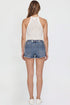 Women's Fray Hem Belted Shorts