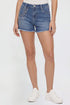 Women's Fray Hem Belted Shorts