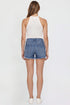 Women's Fray Hem Belted Shorts