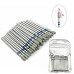 50pc Diamond Nail Drill Cuticle Clean Bit Set Milling Cutter for Manicure Electric  Bits Accessories Dead Skin Remove Tool