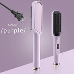 Electric Hot Comb Multifunctional Straight Hair Straightener Comb Negative Ion Anti-Scalding Styling Tool Straightening Brush