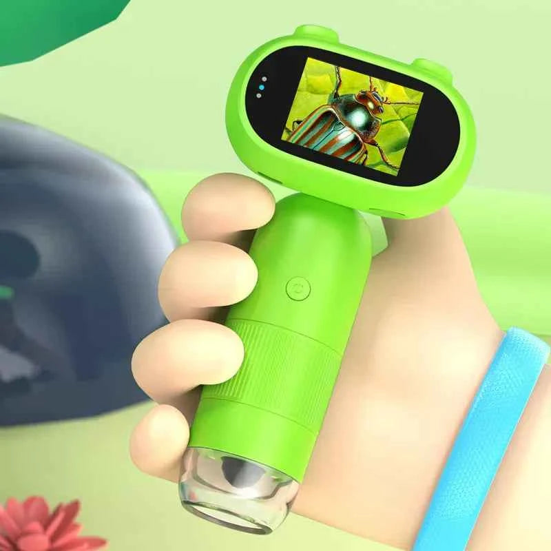 Kids Digital Microscope 1000X Handheld Microscope with LED Lights USB