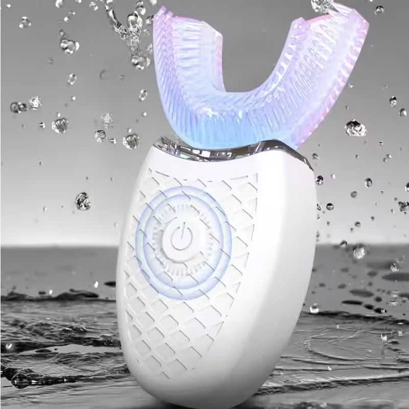 U Type Toothbrush Silicon Head Sonic Electric Toothbrush 360 Degrees Intelligent Automatic USB Charge Waterproof Teeth
