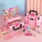 Kids Princess Makeup Kit Washable Non Toxic Cosmetic Set with Case