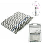 50pc Diamond Nail Drill Cuticle Clean Bit Set Milling Cutter for Manicure Electric  Bits Accessories Dead Skin Remove Tool