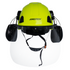 Safety Helmet System with Face Shield and Earmuffs