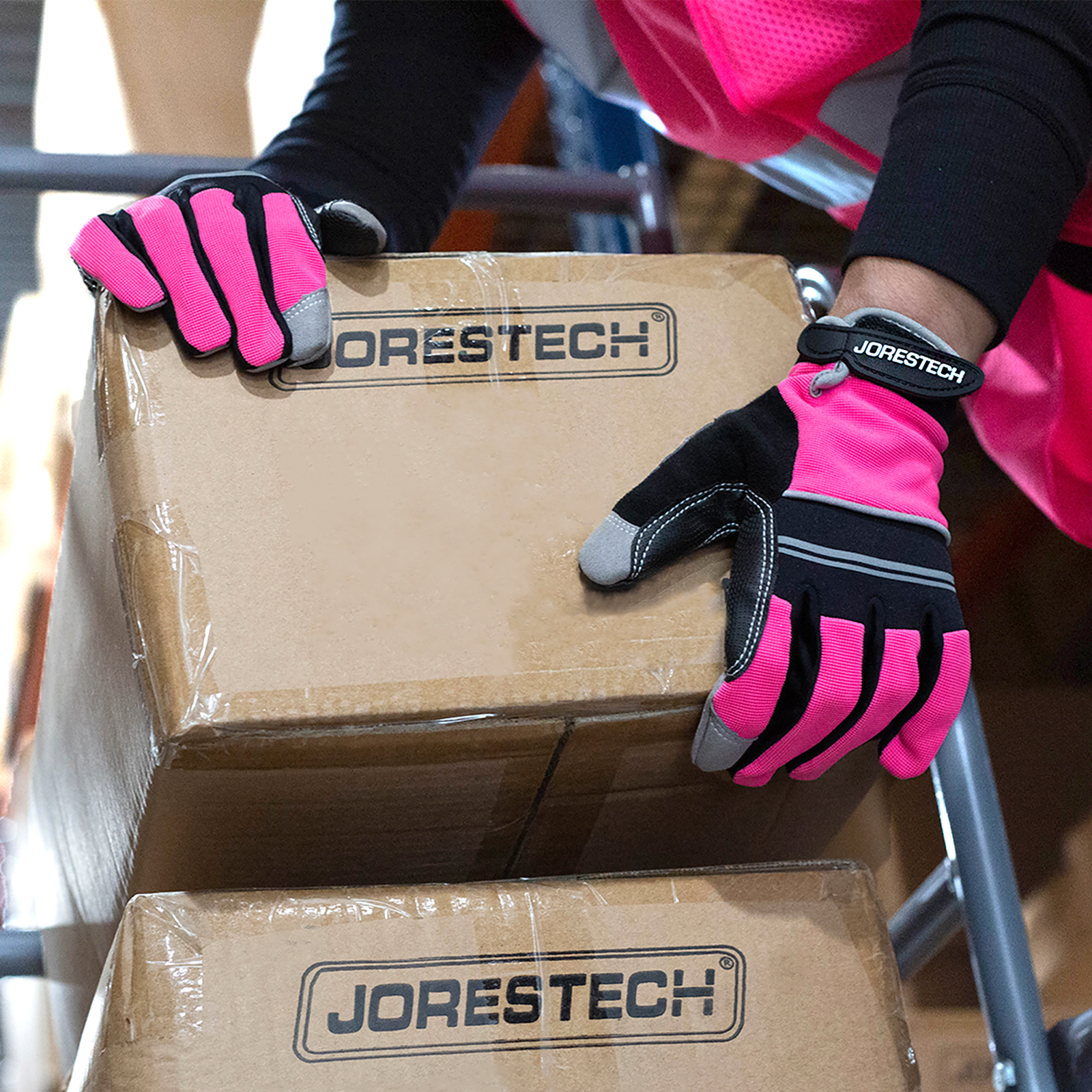 Safety Work Gloves with Anti-Slip Silicone Dotted Palms