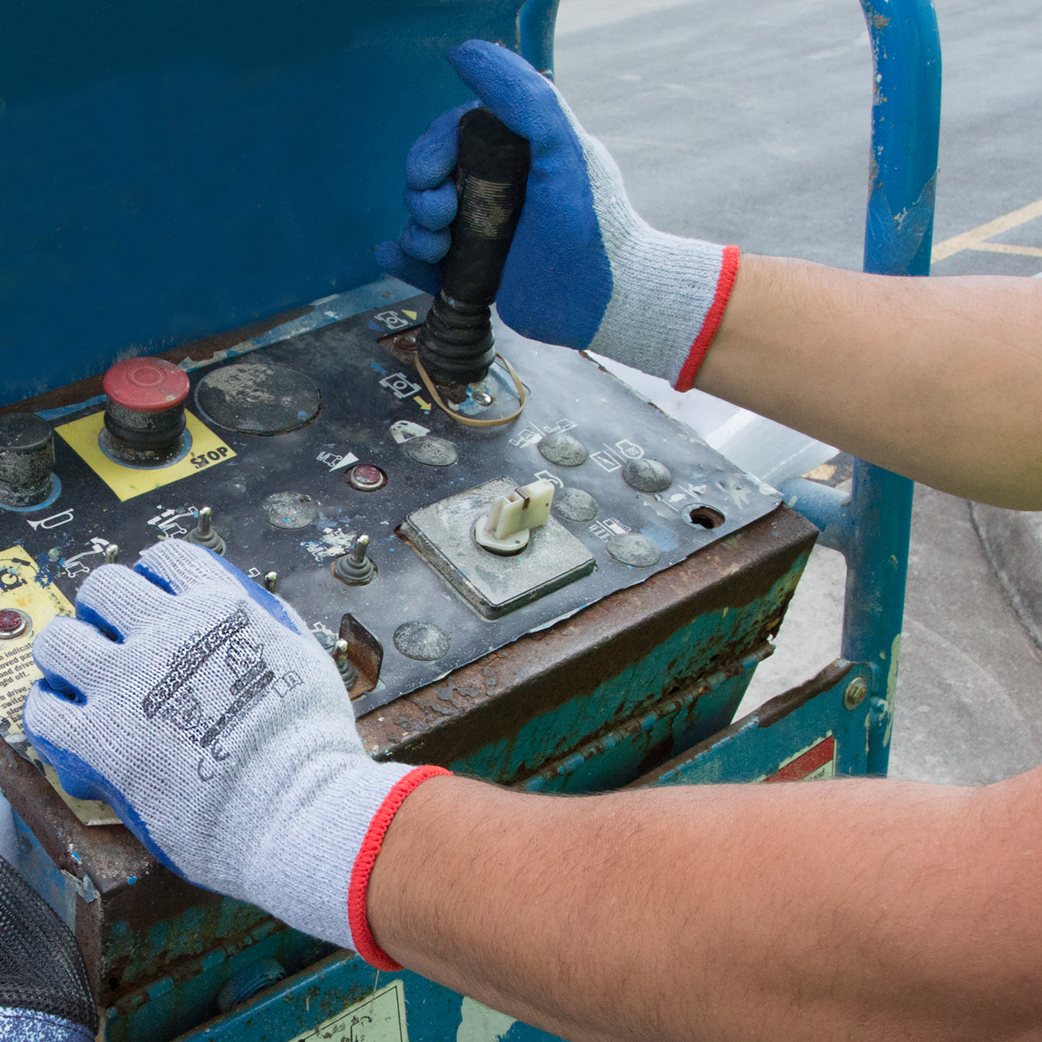 Safety Work Gloves with Crinkle Latex Dipped Palms – Pack of 12