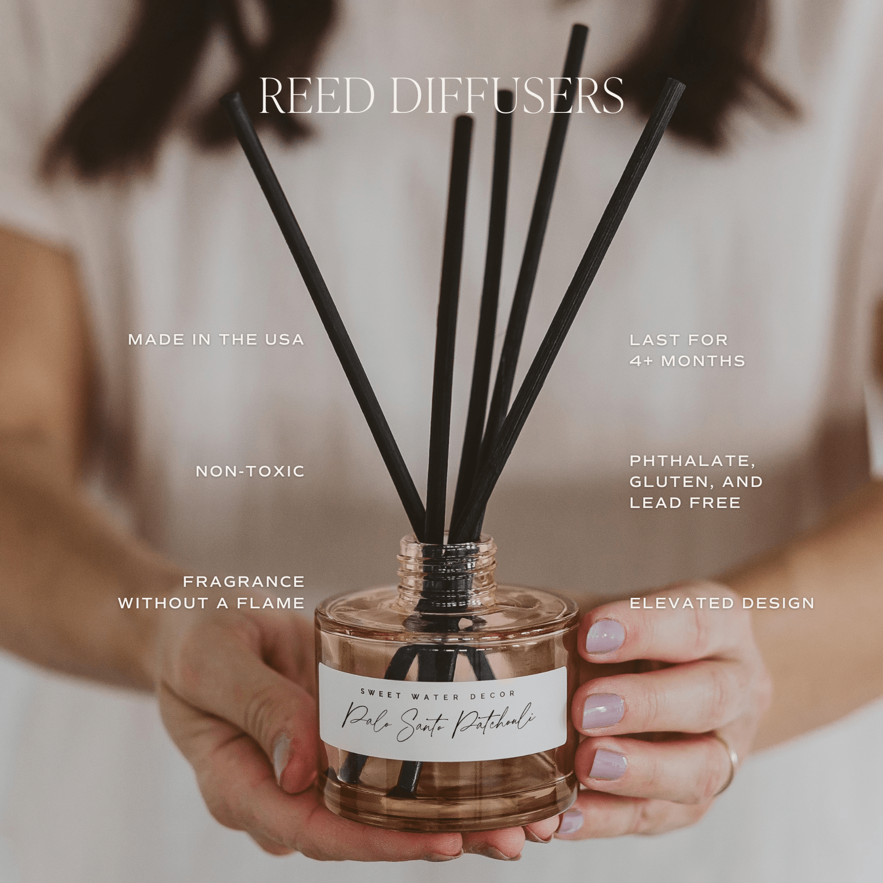 Luxury Getaway Tinted Glass Jar Reed Diffuser