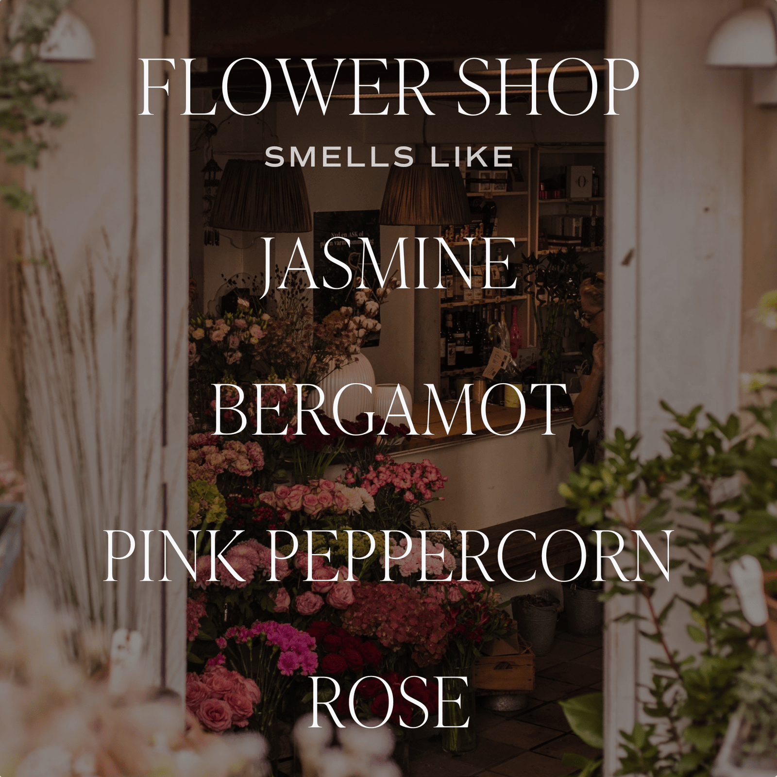 Flower Shop Soy Candle - Clear Jar - 9 oz