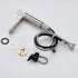 Lumina crystal Single Handle Single Hole Bathroom Sink Faucet with Pop up drain overflow