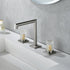 Crystal handle 3-hole deck-mount sink faucet, include a pop-up drain with overflow