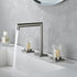 Crystal handle 3-hole deck-mount sink faucet, include a pop-up drain with overflow