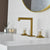 Crystal handle 3-hole deck-mount sink faucet, include a pop-up drain with overflow