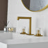 Crystal handle 3-hole deck-mount sink faucet, include a pop-up drain with overflow