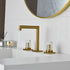 Crystal handle 3-hole deck-mount sink faucet, include a pop-up drain with overflow