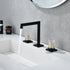 Crystal handle 3-hole deck-mount sink faucet, include a pop-up drain with overflow