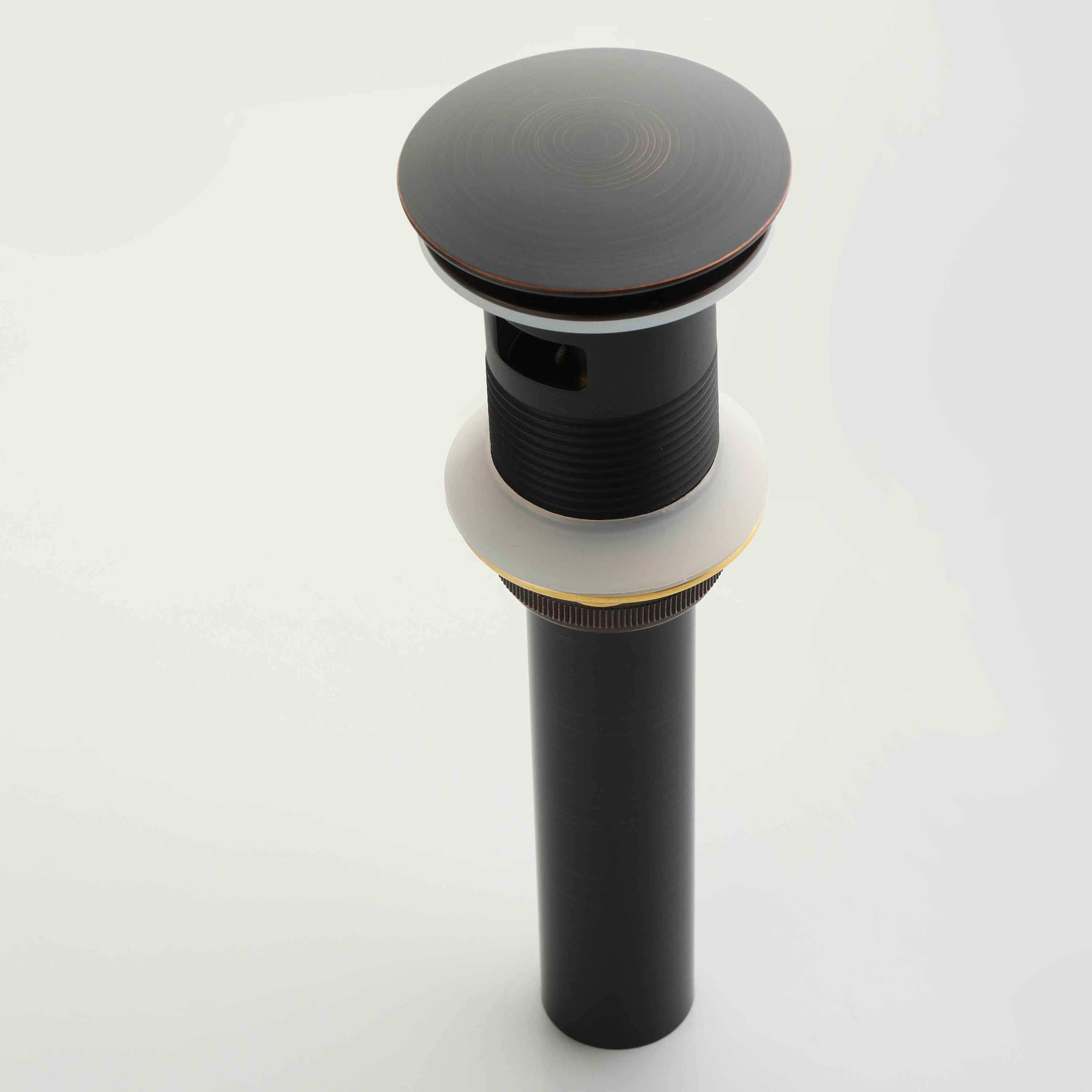 Crystal handle 3-hole deck-mount sink faucet, include a pop-up drain with overflow