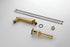 Brushed Gold or matte black or brushed nickel Bathroom Sink Faucet single handle with pop up overflow brass drain