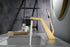 Brushed Gold or matte black or brushed nickel Bathroom Sink Faucet single handle with pop up overflow brass drain