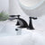 Oil Rubbed Bronze or Brushed Gold or Matte Black Waterfall Bathroom Sink Faucet with Pop-Up Drain
