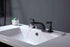 Oil Rubbed Bronze or Brushed Gold or Matte Black Waterfall Bathroom Sink Faucet with Pop-Up Drain