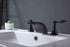 Oil Rubbed Bronze or Brushed Gold or Matte Black Waterfall Bathroom Sink Faucet with Pop-Up Drain