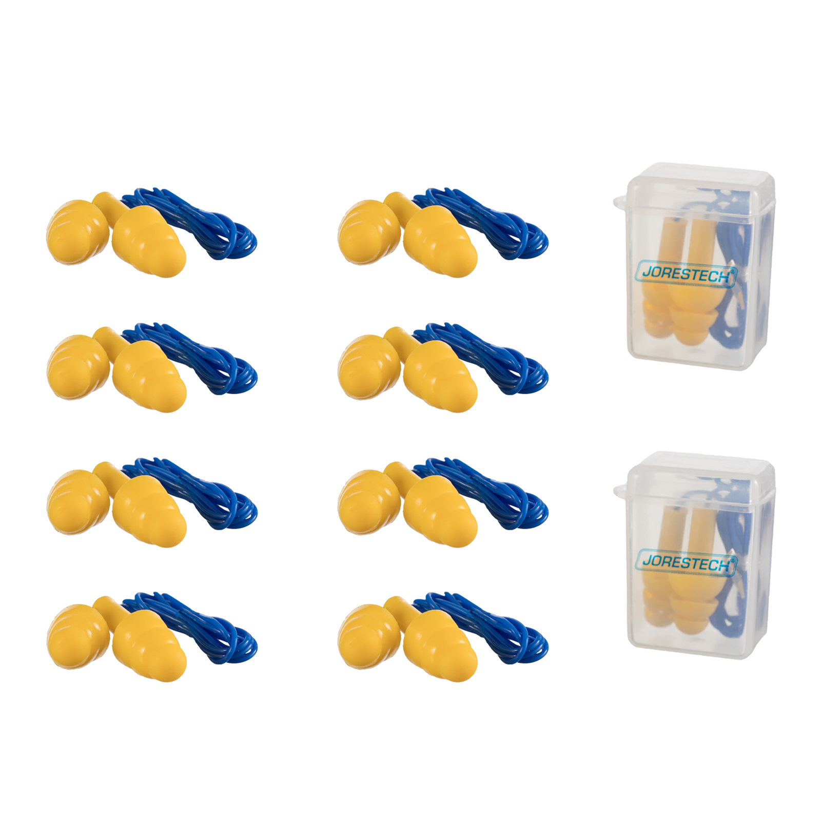 Silicone Tri-Flange Corded Earplugs – 10 Pack