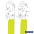 Single Leg Internal Shock-Absorbing Lanyard with Snap Hooks