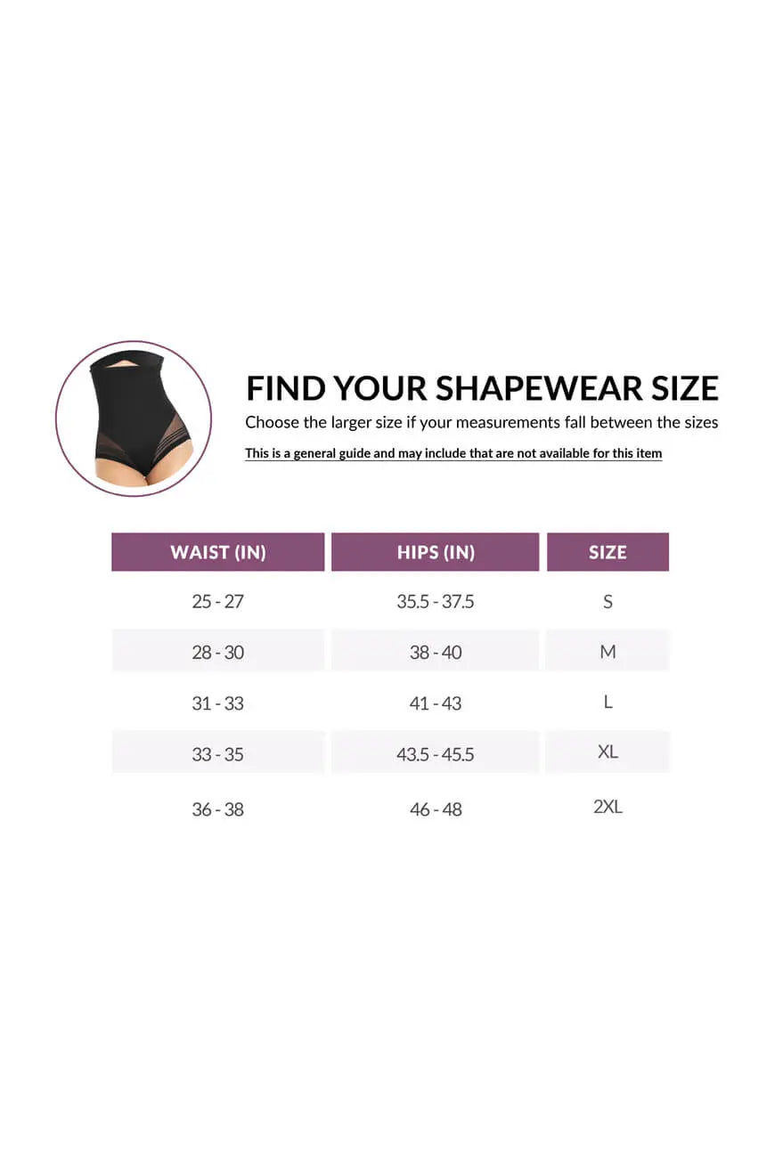 CURVEEZ High Waist Women's Briefs Flawless