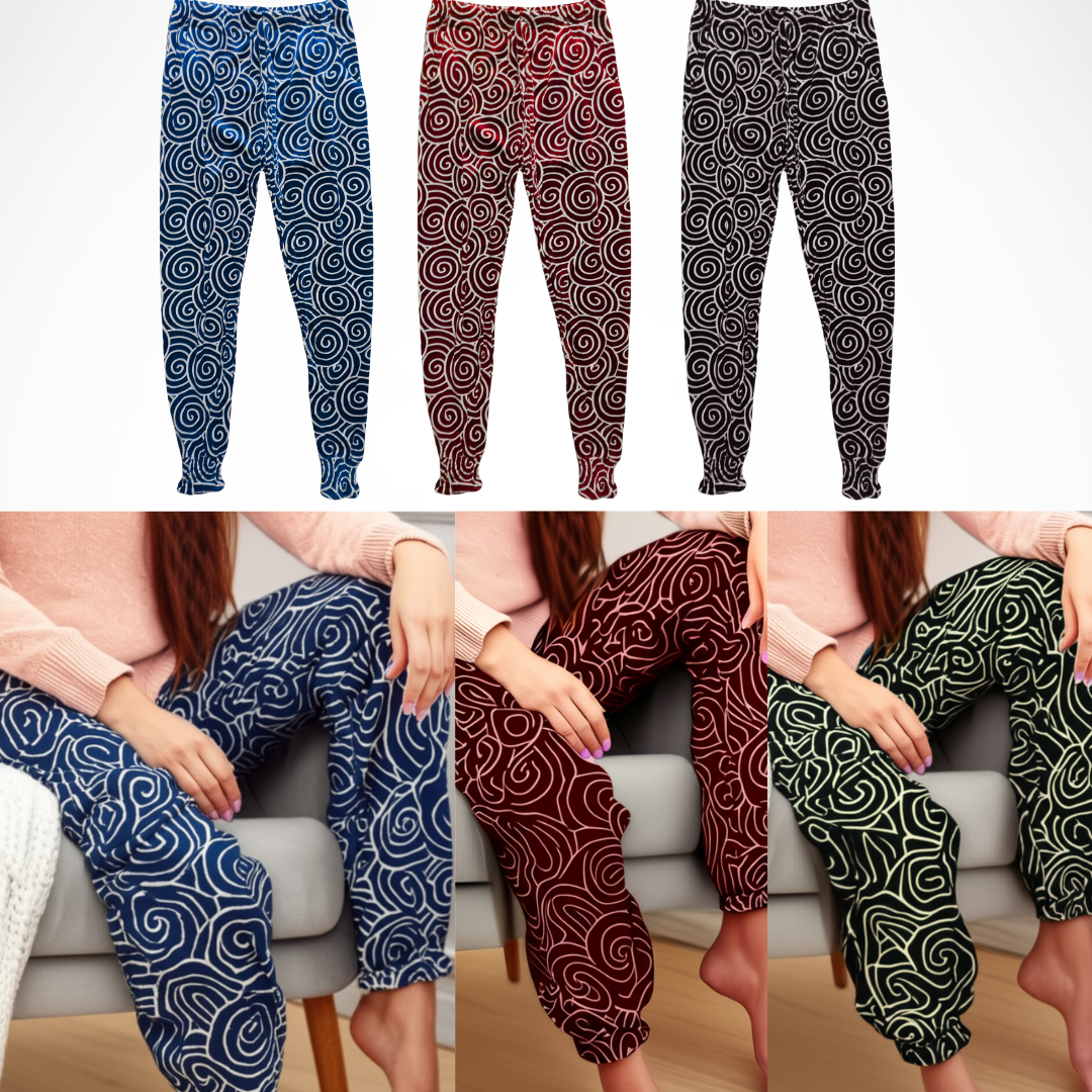 Womens Soft cozy Pajama Pants 3 pack stretchy comfy