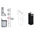 ZLINE 2-12" Short Chimney Pieces for 7 ft. to 8 ft. Ceilings (SK-BSKEN)