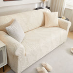 Stretch Sofa Slipcover 1-Piece Furniture Protector Couch with Elastic Bottom for Kids