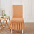 Premium Textured Seersucker High-Stretch Washable Dining Chair Slipcovers with Skirt