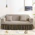 High-Quality Seersucker Stretch Sofa Slipcover with Elastic Bottom and Skirt Washable Furniture Protector for Kids and Pets 1/2/3/4 Seater Options